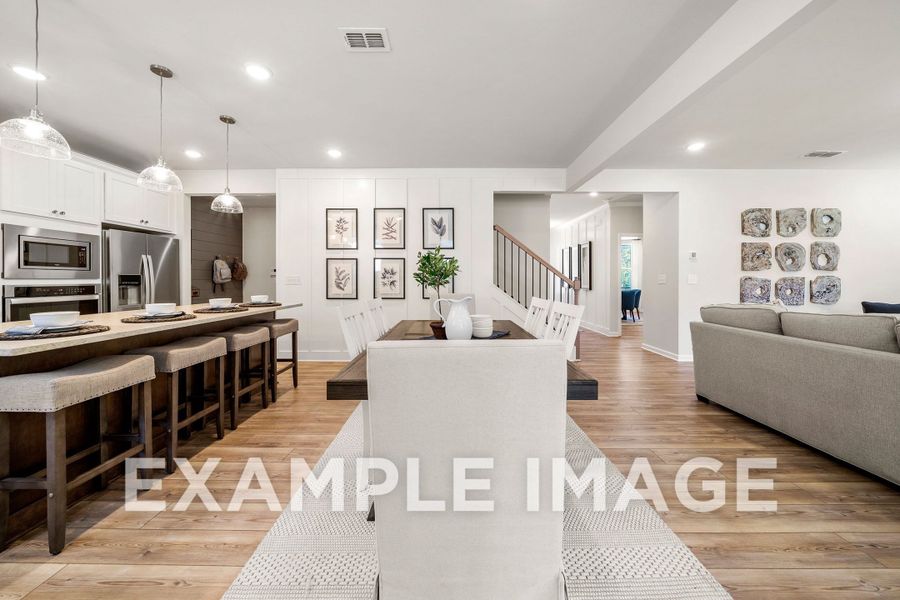Representative furnished interior of a home built from the The Hickory B by Davidson Homes LLC in Cedar Farms, Winder (Image 17).
