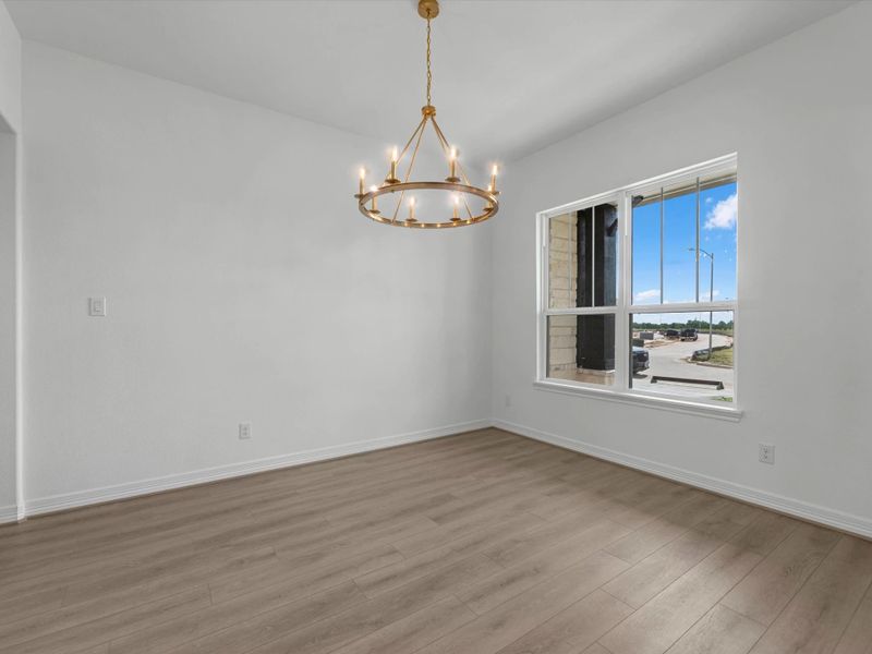 Dining space. Sample product photo. Actual exterior and interior selections may vary by homesite. Photo may be virtually staged. Dining space. Sample product photo. Actual exterior and interior selections may vary by homesite. Photo may be virtually staged.