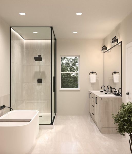 Furnished interior view inside a new home in , Houston (Image 5).