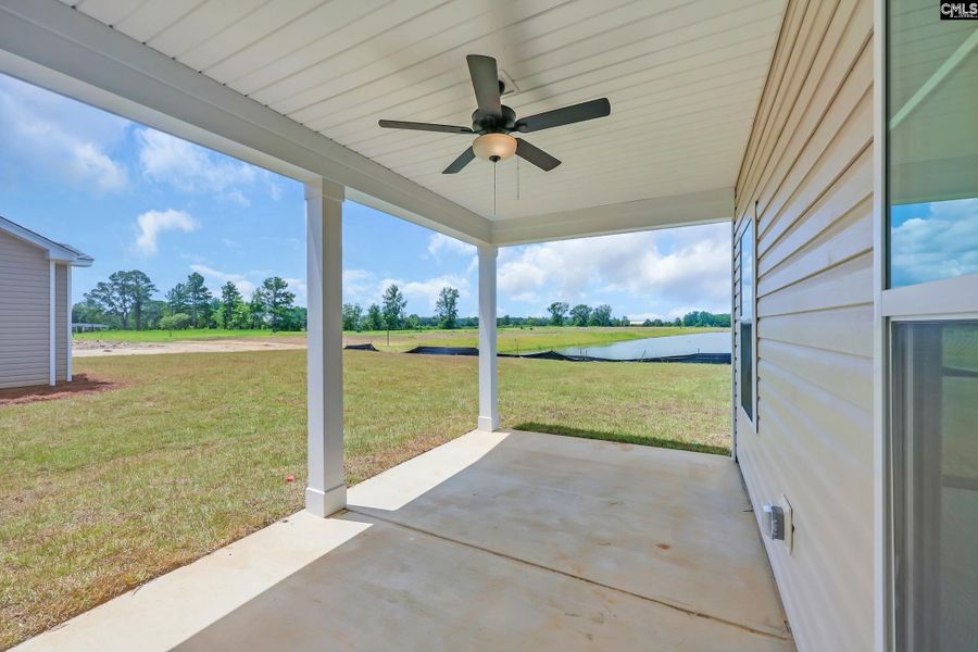 Exterior details and patio area of a home in Blythewood Farms, Blythewood (Image 1). Exterior details and patio area of a home in Blythewood Farms, Blythewood (Image 1).