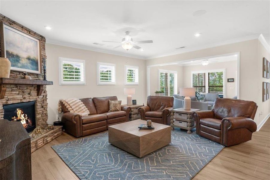 Furnished interior view inside a new home in , Hoschton (Image 13). Furnished interior view inside a new home in , Hoschton (Image 13).