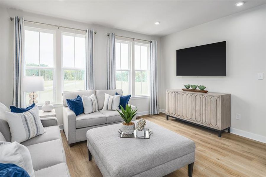 Representative furnished interior of a home built from the Traditional Clarendon by Ryan Homes in Northerly, Charlotte (Image 15).