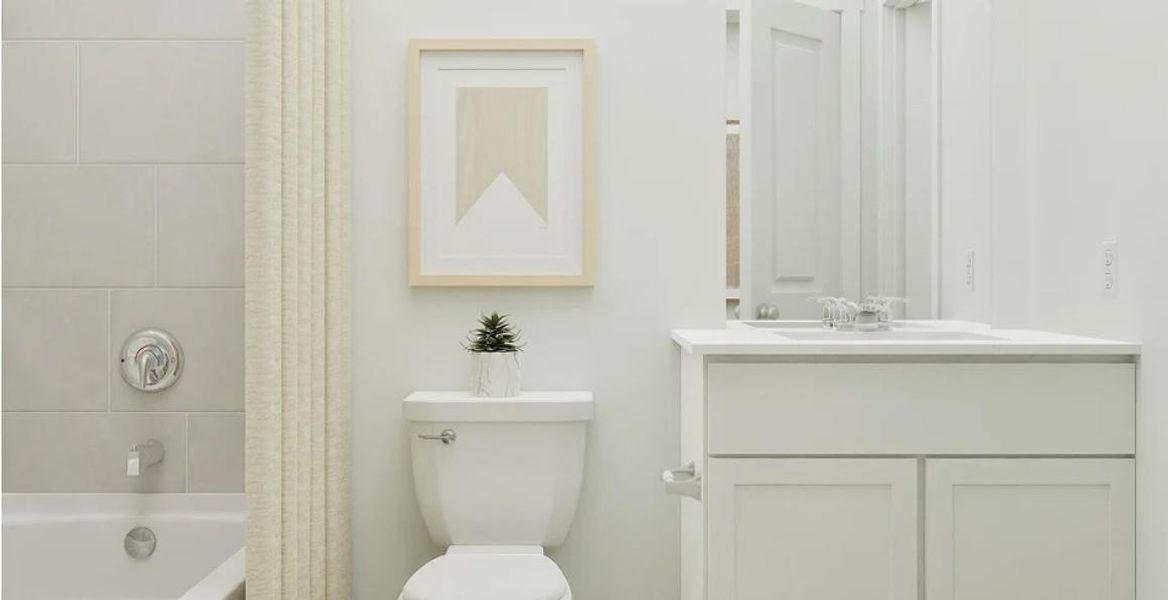 Bathroom 3 for bedroom 4-Ensuite.**Photos are a representation of the floor plan. This is not the actual homesite.**