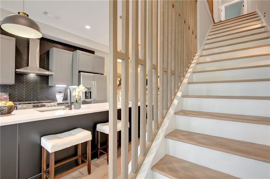 Furnished interior view inside a new home in , Atlanta (Image 16).