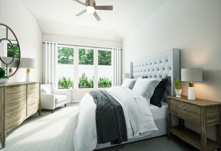 Furnished interior view inside a new home in Bridgewater, Midlothian (Image 9).