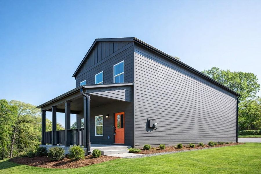 Exterior details and patio area of a home in , Atlanta (Image 3).