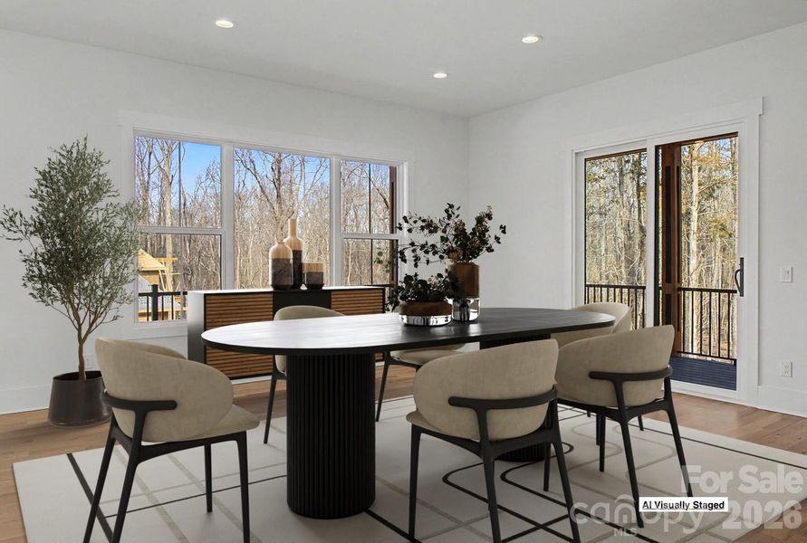 Furnished interior view inside a new home in , Charlotte (Image 7).