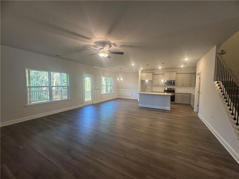 Spacious, unfurnished interior of a new home in The Fields of Walnut Creek, Pendergrass (Image 10).