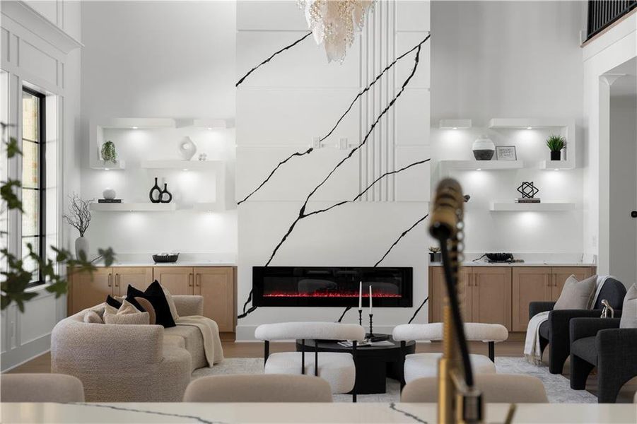 Furnished interior view inside a new home in , Suwanee (Image 41).