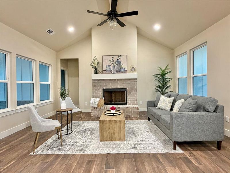 Furnished interior view inside a new home in , Weatherford (Image 9).