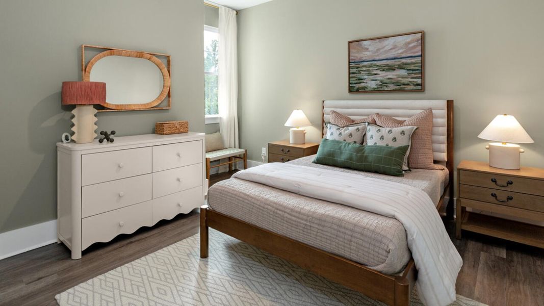 Representative furnished interior of a home built from the TUSCAN II by D.R. Horton in Indigo Preserve Townhomes, Leland (Image 25).