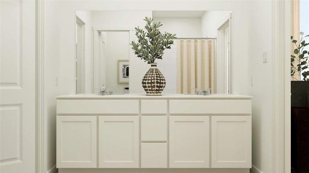 Furnished interior view inside a new home in Meadowlark Preserve, Pflugerville (Image 22).