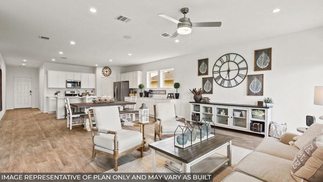 Furnished interior view inside a new home in Sunterra, Katy (Image 11).