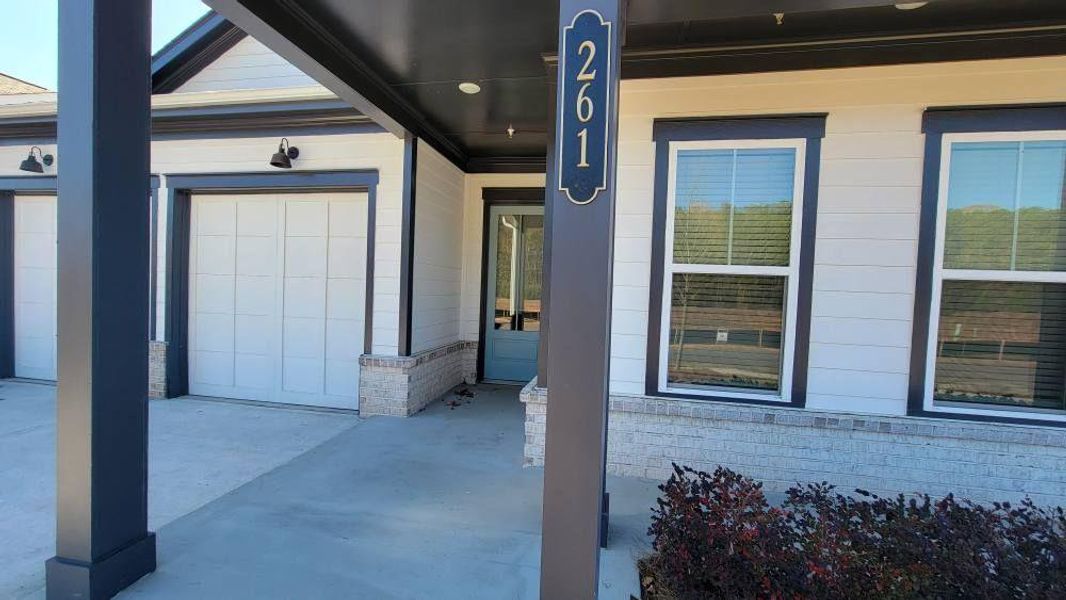 Exterior details and patio area of a home in The Reserve at Bells Ferry, Kennesaw (Image 25).