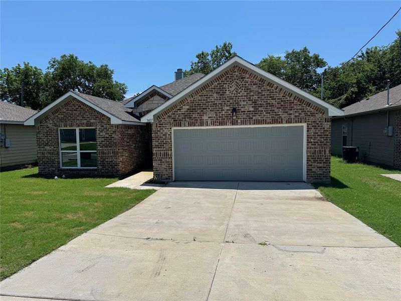 front of home with a garage