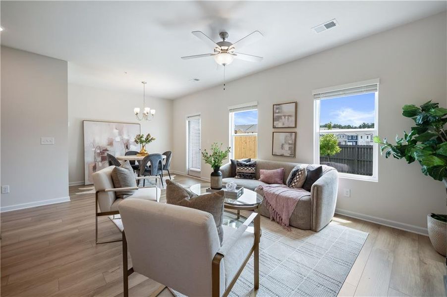 Furnished interior view inside a new home in , Jonesboro (Image 25).