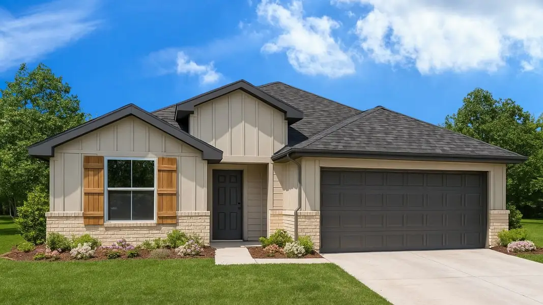 Front exterior of a home in the Chapel Lakes community, located in Montgomery, TX (Image 10). Front exterior of a home in the Chapel Lakes community, located in Montgomery, TX (Image 10).