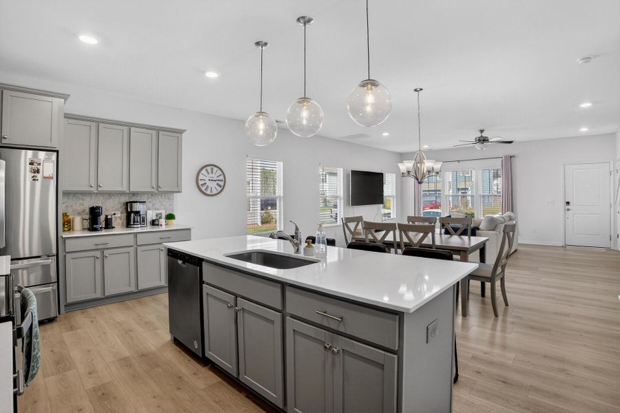 Furnished interior view inside a new home in , Summerville (Image 15). Furnished interior view inside a new home in , Summerville (Image 15).