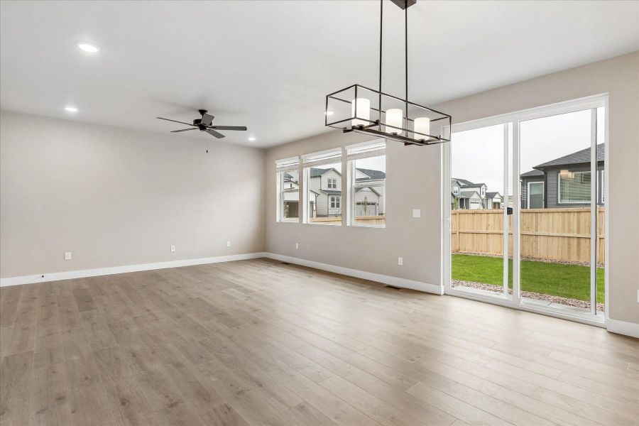 Spacious, unfurnished interior of a new home in Aspen Meadows-4, Colorado Springs (Image 17). Spacious, unfurnished interior of a new home in Aspen Meadows-4, Colorado Springs (Image 17).