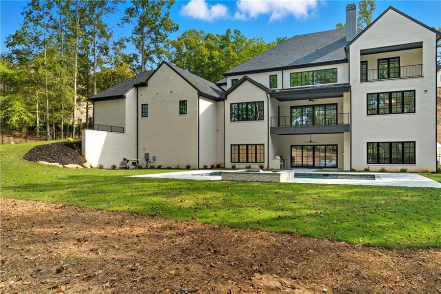 Exterior details and patio area of a home in , Alpharetta (Image 40).