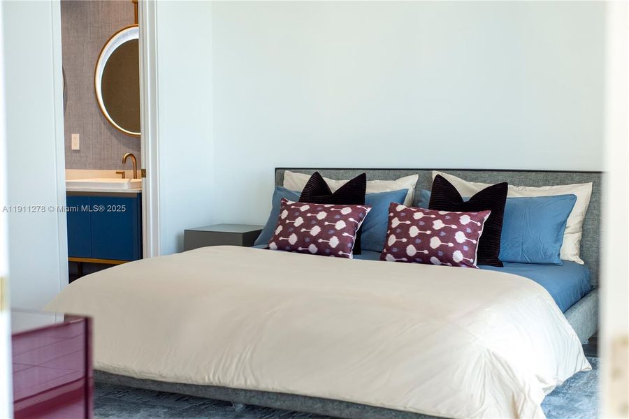 Furnished interior view inside a new home in Mr. C Residences, Miami (Image 10). Furnished interior view inside a new home in Mr. C Residences, Miami (Image 10).