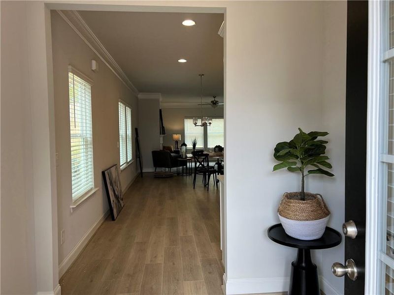 Furnished interior view inside a new home in The Village at Maple Street, Dawsonville (Image 13).
