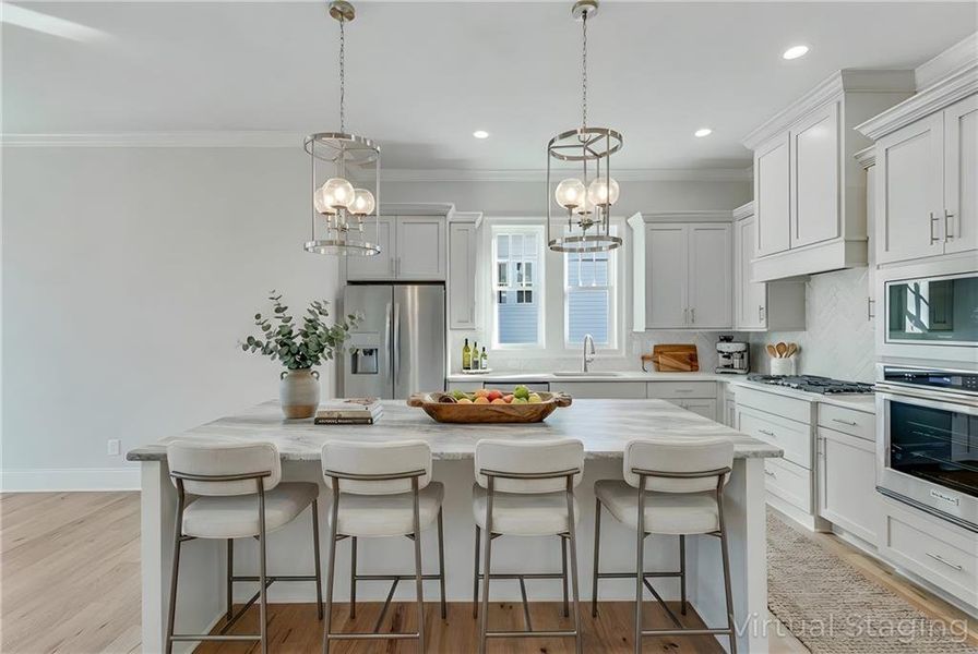 Furnished interior view inside a new home in , Dacula (Image 14).