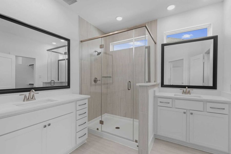 Representative furnished interior of a home built from the Oakdale by Chesmar Homes in Bridgeland, Elgin (Image 8).