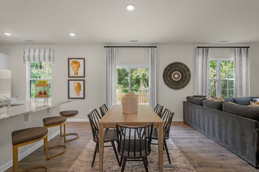 Representative furnished interior of a home built from the PENWELL by D.R. Horton in East Ridge, Ayden (Image 12).