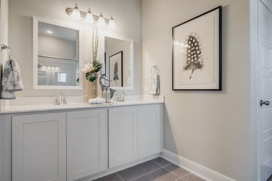 Representative furnished interior of a home built from the Carlisle by Chesmar Homes in Stillwater Ranch, Buda (Image 6).
