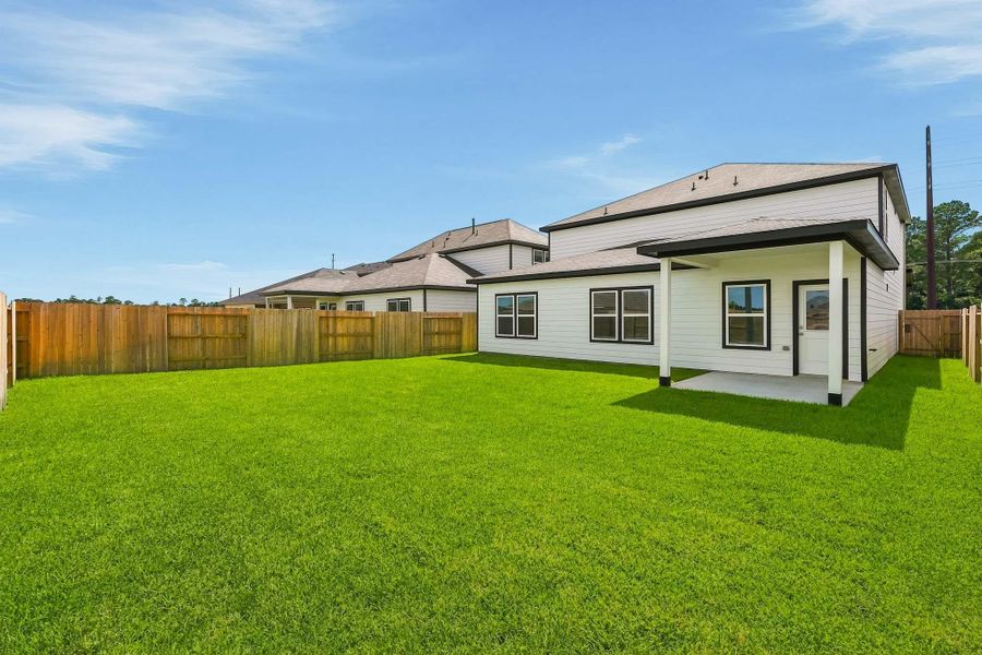 Exterior details and patio area of a home in Maple Woods, Hockley (Image 4).