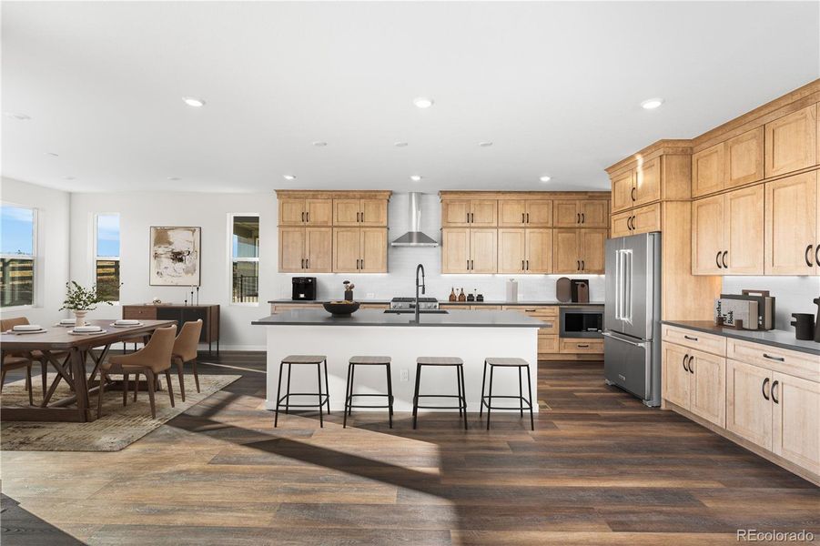Furnished interior view inside a new home in Portrait at The Canyons, Castle Pines (Image 16).