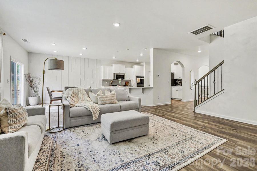 Furnished interior view inside a new home in Gambill Forest: Enclave, Mooresville (Image 29).