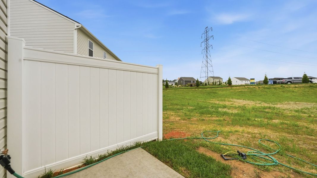 Exterior details and patio area of a home in Fieldcrest Acres Townhomes, Blountville (Image 16).