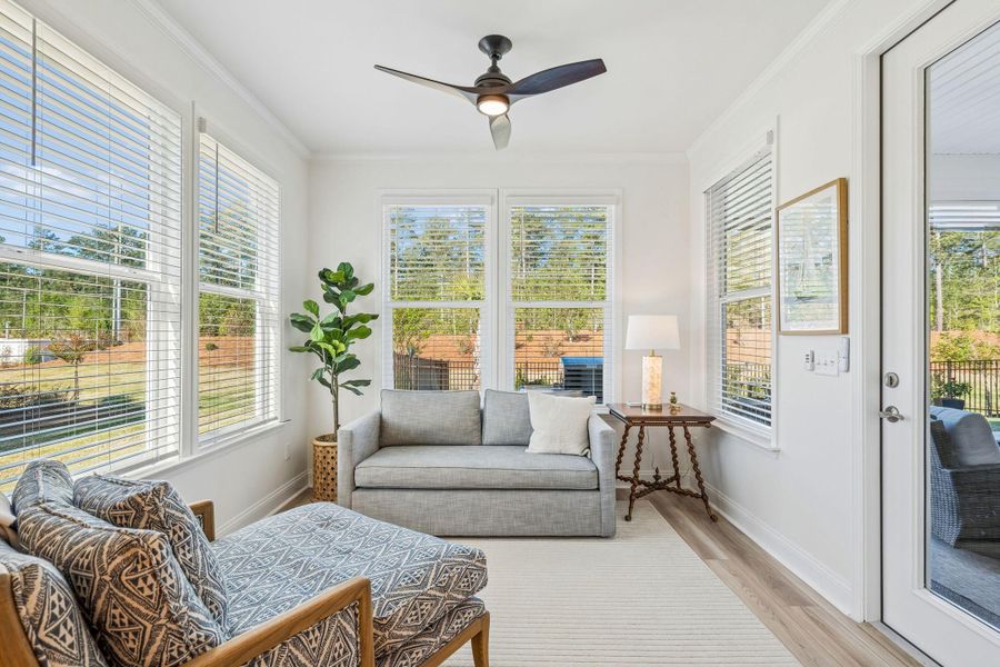 Furnished interior view inside a new home in Del Webb Charleston at Nexton, Summerville (Image 31).