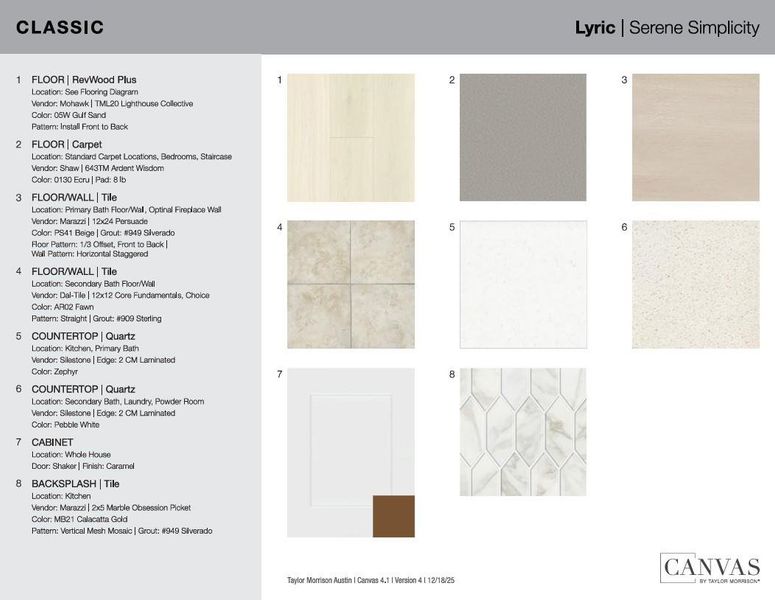 9312 Hamadryas Drive design selections! This home is currently under construction and selections are subject to change.