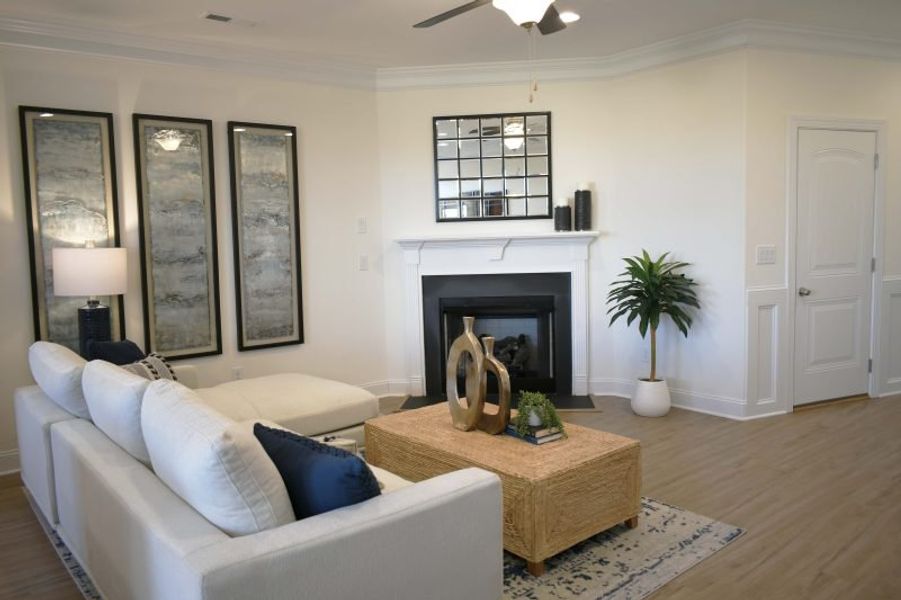 Representative furnished interior of a home built from the Bermuda by Keystone Homes NC in Trellises, High Point (Image 5).