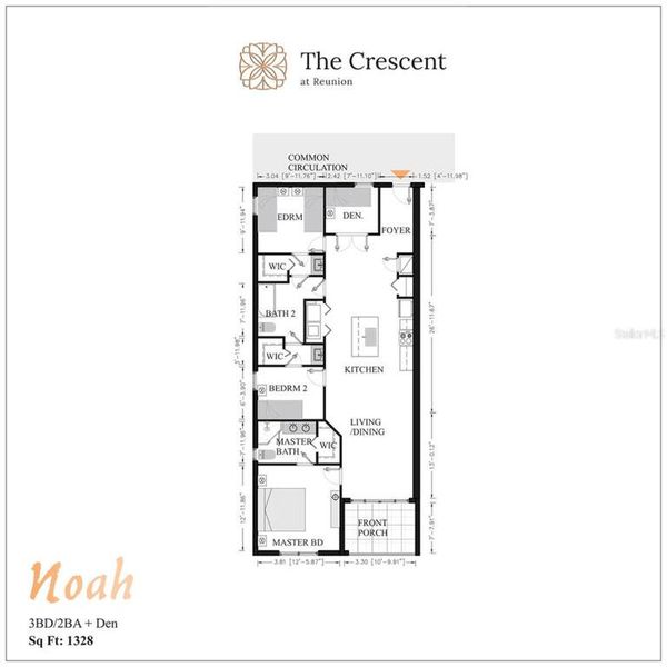 2D floor plan layout of this home in , Reunion, FL (Image 3).