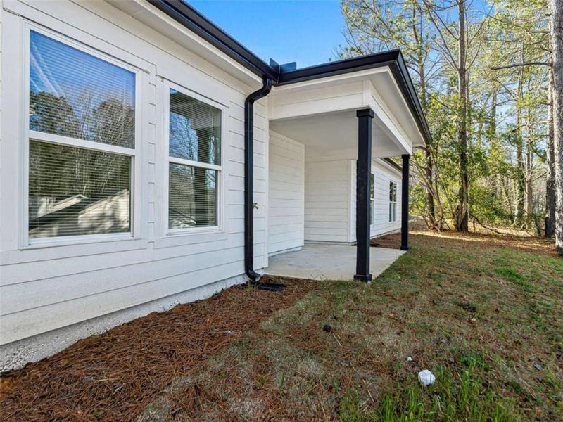 Exterior details and patio area of a home in , Riverdale (Image 19).