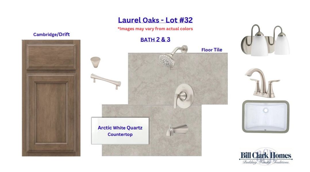 Sample of building materials used in homes in Laurel Oaks, Greenville (Image 3).