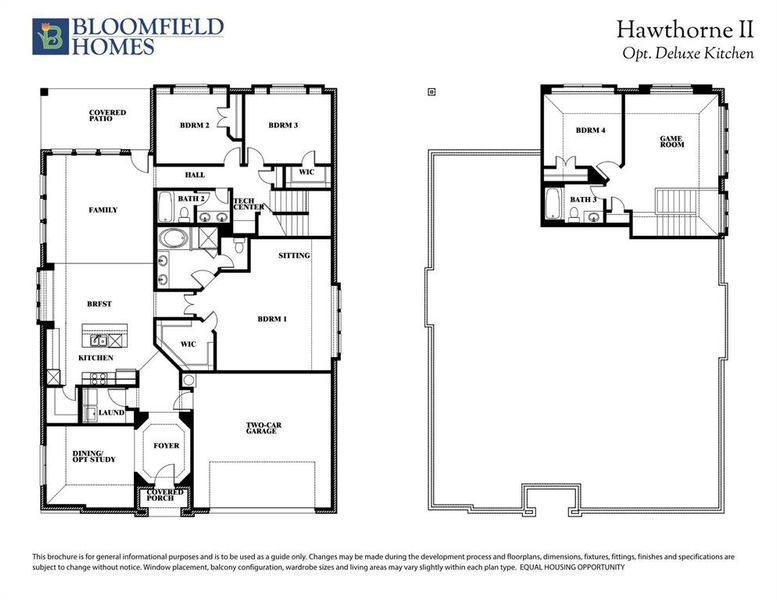 2D floor plan layout of this home in Timberbrook, Justin, TX (Image 2).