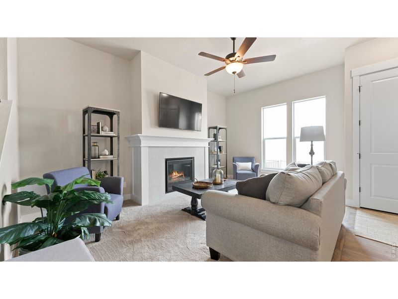Furnished interior view inside a new home in , Windsor (Image 8). Furnished interior view inside a new home in , Windsor (Image 8).