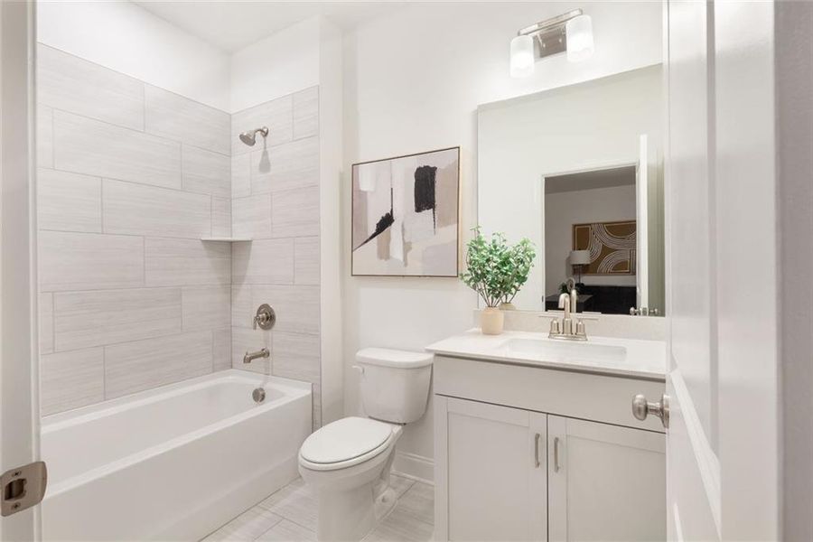 Furnished interior view inside a new home in , Sugar Hill (Image 17).