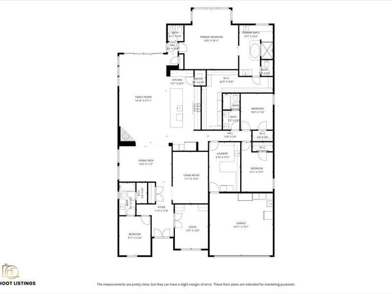 Floor Plan - View to verify measurements. Floor Plan - View to verify measurements.