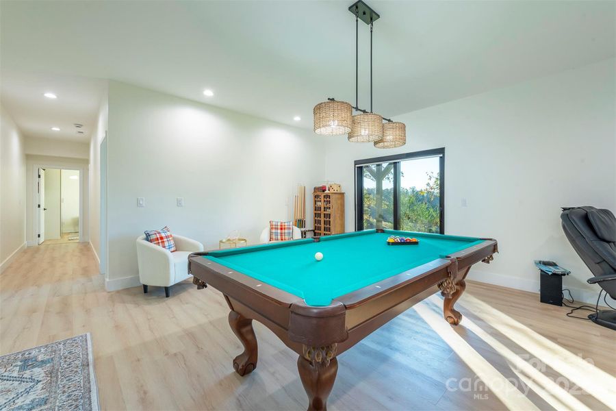 Current Space for a Pool Table which Leads to the Backyard