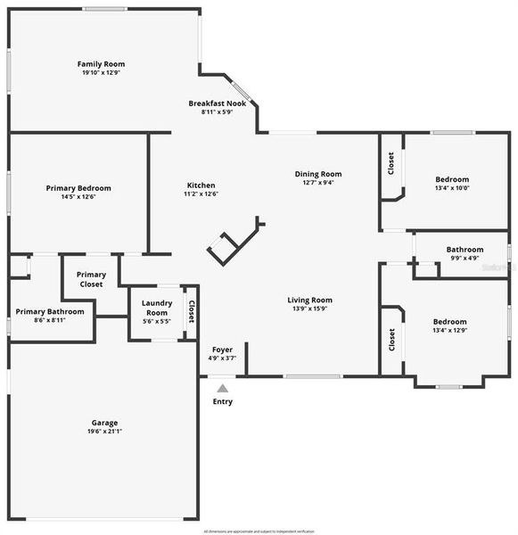 2D floor plan layout of this home in , Brooksville, FL (Image 3).