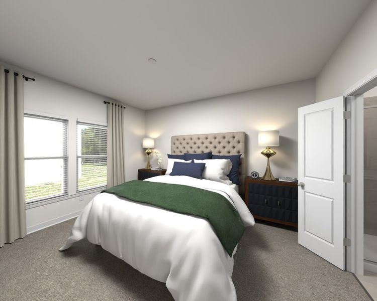 Furnished interior view inside a new home in Greystone - Vista Townhomes, Smyrna (Image 5).