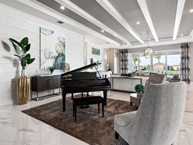 Furnished interior view inside a new home in , Port St. Lucie (Image 7). Furnished interior view inside a new home in , Port St. Lucie (Image 7).