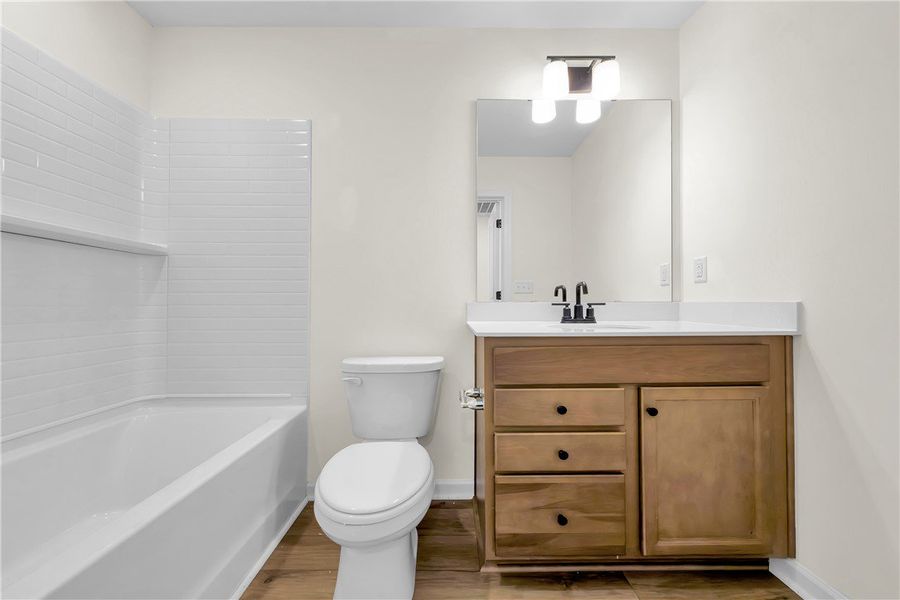 Furnished interior view inside a new home in Brownstone Park, Easley (Image 7).