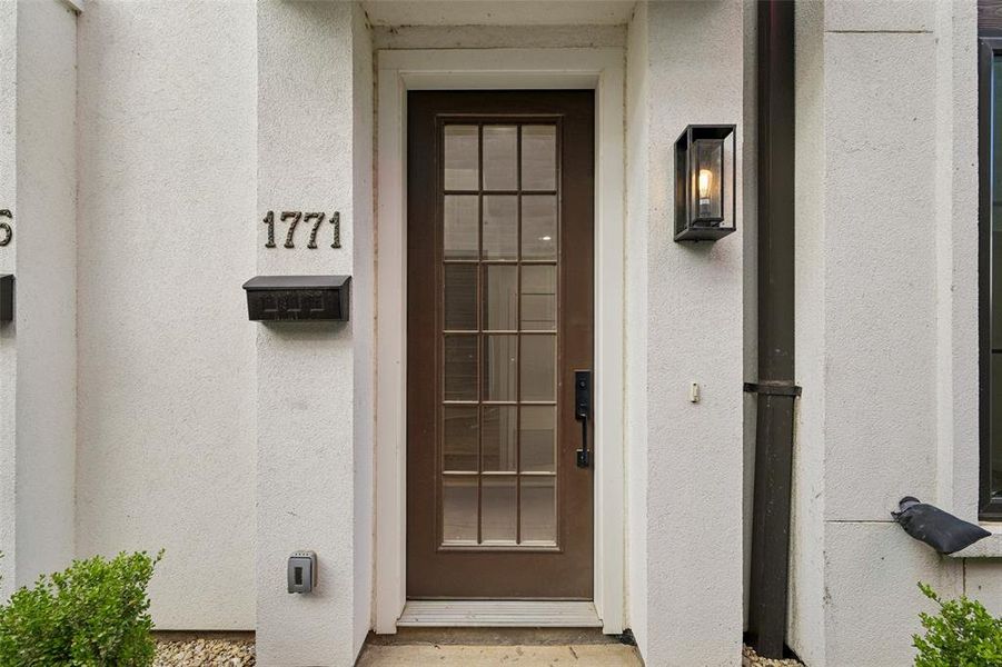 Exterior details and patio area of a home in , Dallas (Image 2). Exterior details and patio area of a home in , Dallas (Image 2).